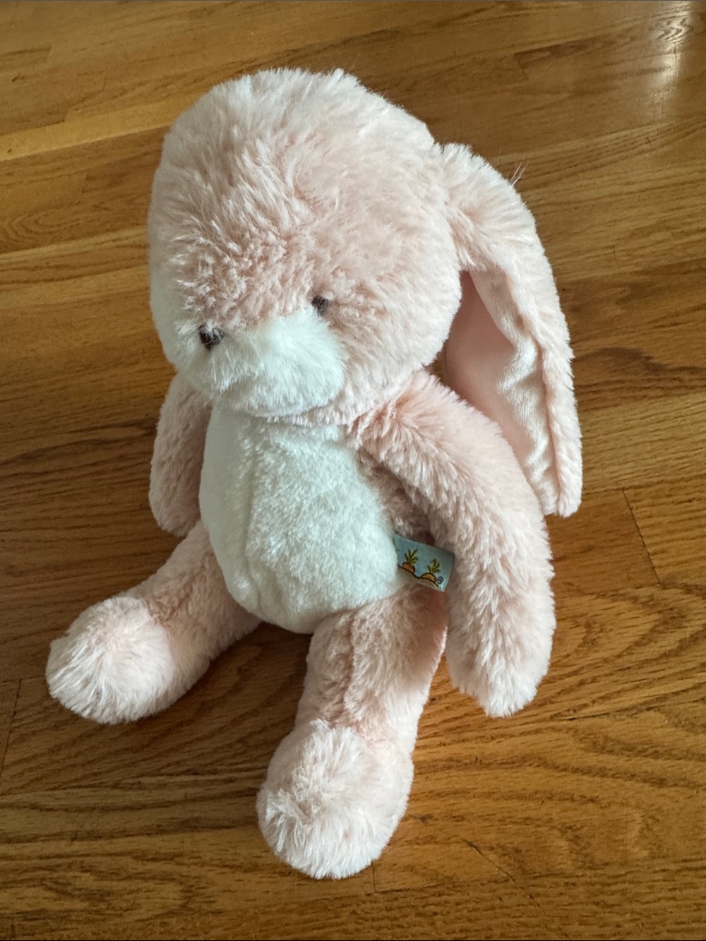Bunnies by the Bay Pink and Cream Plush Bunny with long Ears